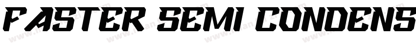 faster semi condense字体转换